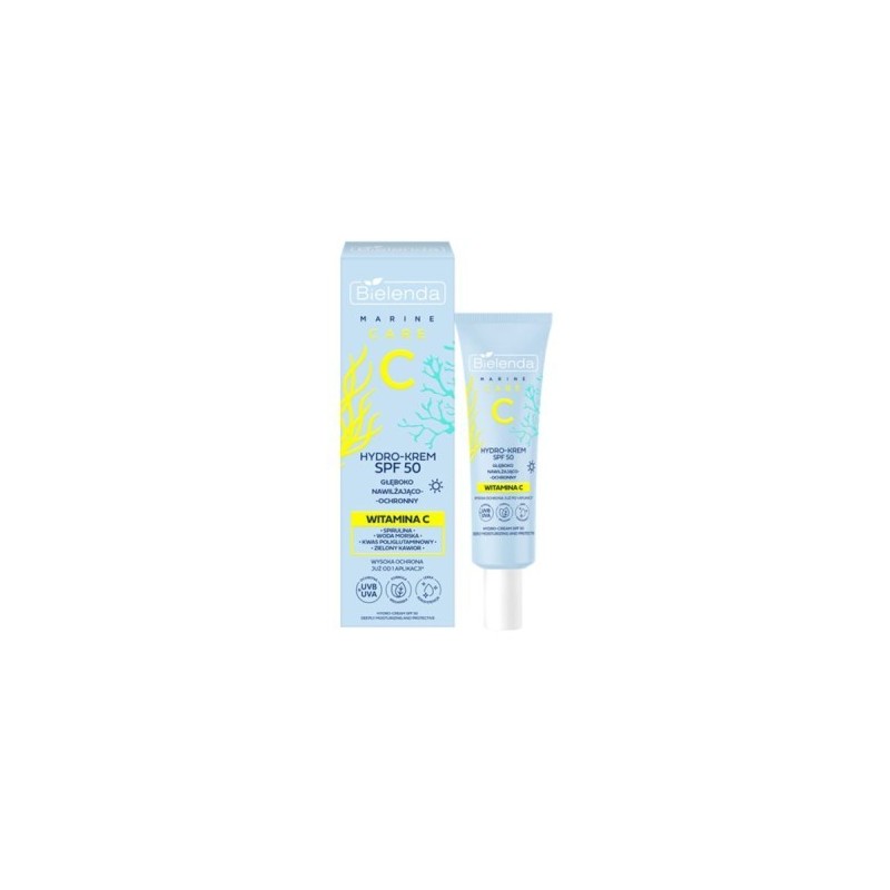 Bielenda C Marine Care Hydro-cream Deeply Moisturizing And Protective Spf 50, 40ml