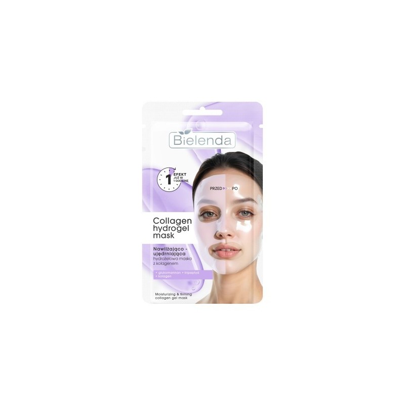 Bielenda Collagen Hydrogel Mask Moisturizing And Firming Hydrogel Mask With Collagen 1pcs