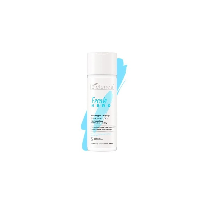 Bielenda Fresh Hero Moisturizing And Soothing Milk Tonic To Restore Skin Ph 200ml