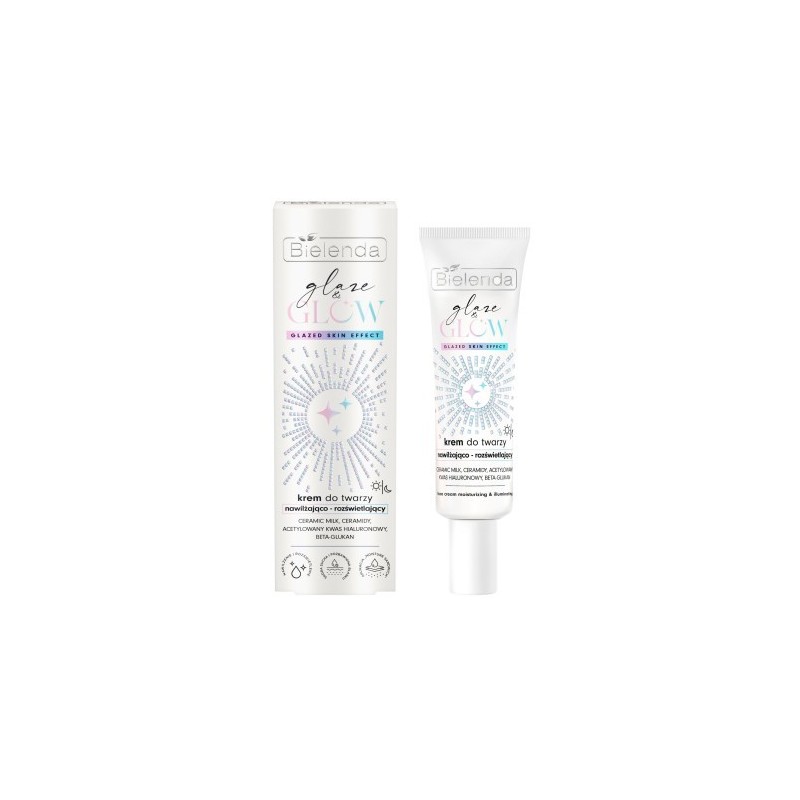 Bielenda Glaze & Glow Moisturizing And Brightening Cream Glazed Skin Effect 50 Ml