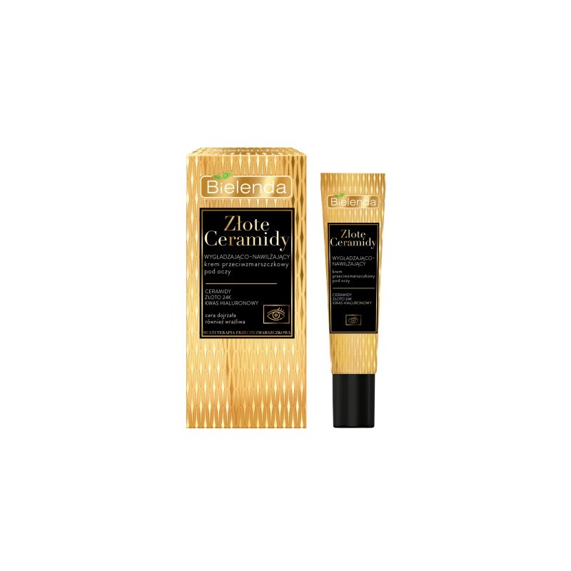 Bielenda Golden Ceramides Smoothing And Moisturizing Anti-wrinkle Eye Cream 15ml