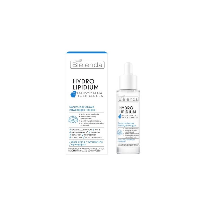 Bielenda Hydro Lipidium Moisturising And Soothing Barrier Serum 30ml