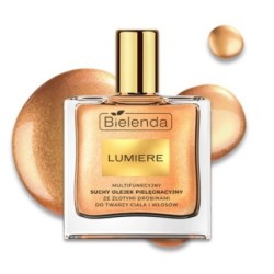 Bielenda Lumiere Multifunctional Dry Care Oil For Face, Body And Hair With Shimmer 50ml