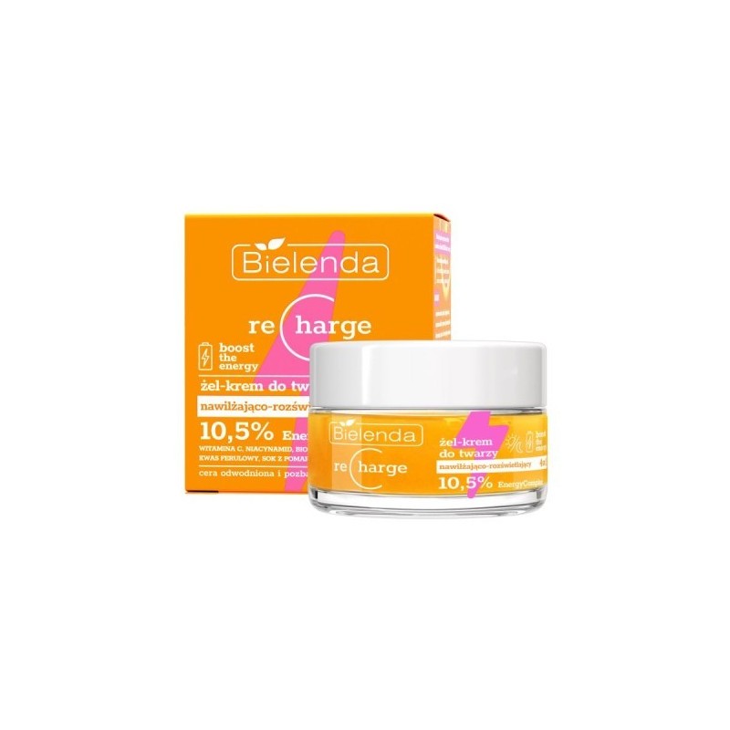Bielenda Recharge Gel - Face Cream Moisturizing And Illuminating 4in1 50ml