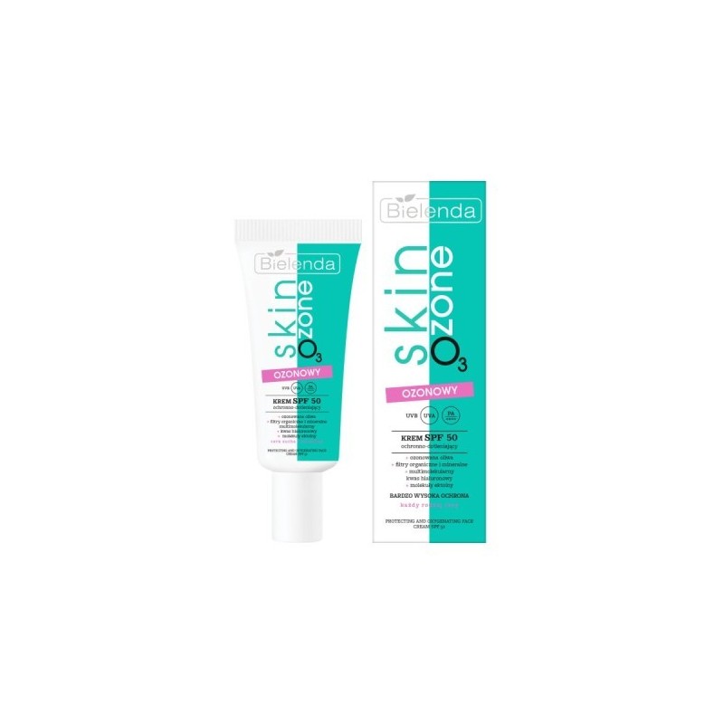Bielenda Skin O3 Zone Ozone Spf 50 Protective And Oxygenating Cream, 40ml