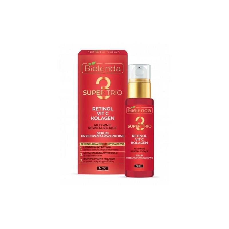Bielenda Super Trio Ret+ Vit C + Collagen  Serum 30ml