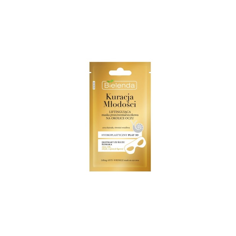 Bielenda Youth Therapy Lifting Anti-wrinkle 3d Sheet Mask For The Eye Area