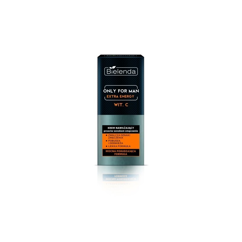 Only For Men Extra Energy Moisturizing Cream Against Signs Of Fatigue, 50ml