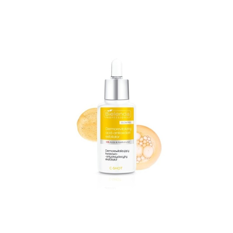 Bielenda Professional C - Shot Dermorevitalizing Acid-antioxidant Exfoliator 10% Acids & Xanthohumol Glow Peel 30ml