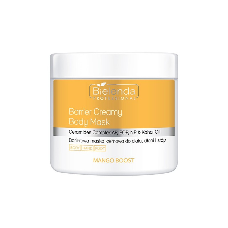 Bielenda Professional Mango Boost Barrier Cream Mask For Body, Hands And Feet, 600g