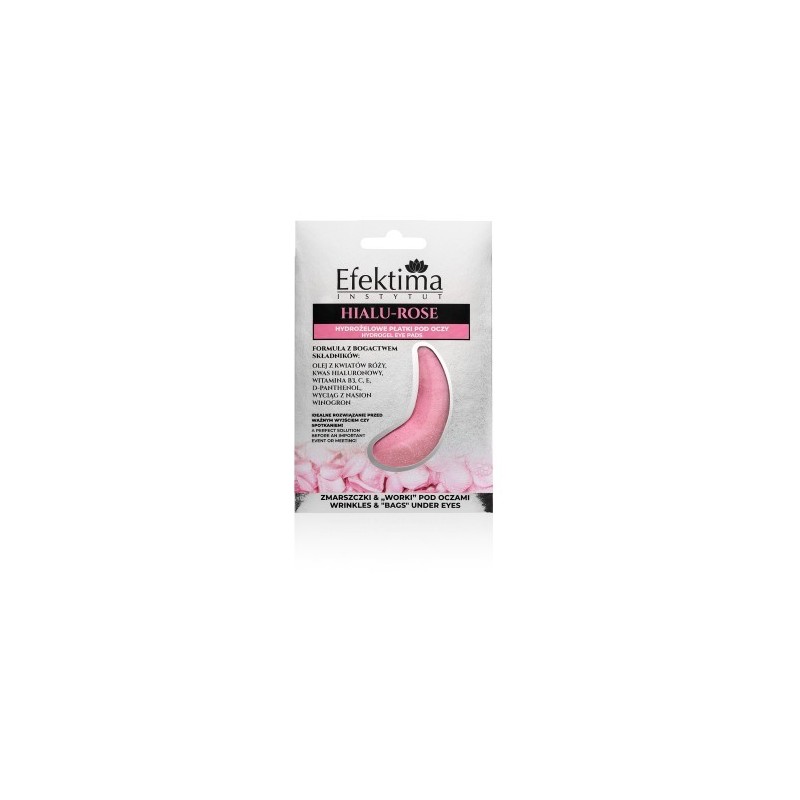 Efektima Hydrogel Eye Pads Hialu-rose Wrinkles & "bags" Under Eyes 1 Pair
