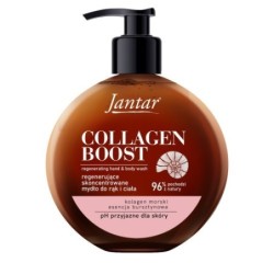 Farmona Jantar Collagen Boost Regenerating Hand (and Body) Soap Amber Essence + Marine Collagen 400ml