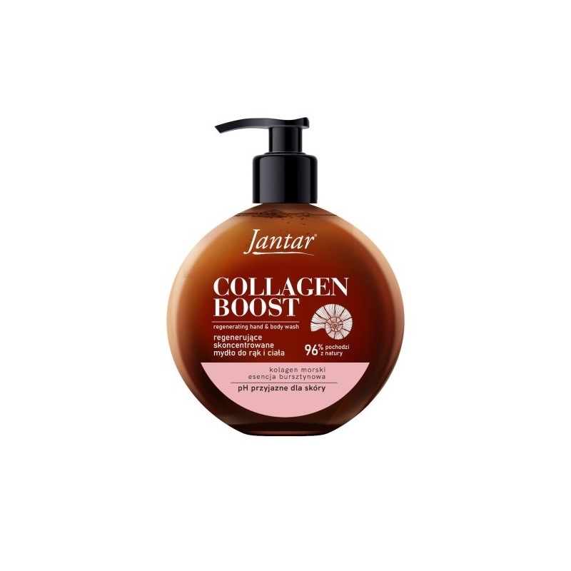 Farmona Jantar Collagen Boost Regenerating Hand (and Body) Soap Amber Essence + Marine Collagen 400ml