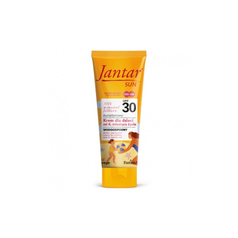 Farmona Jantar Sun, Amber Waterproof Cream For Children (from 6 Months) Spf 30, 50ml