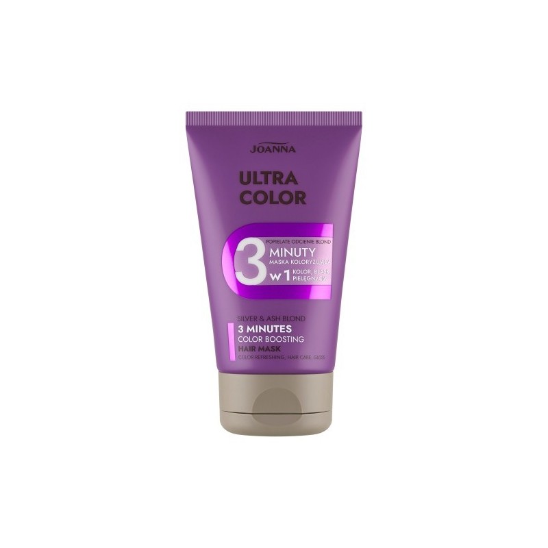 Joanna Ultra Color  3 Minute Color Boosting Hair Mask Silver And Blond Shades 100ml