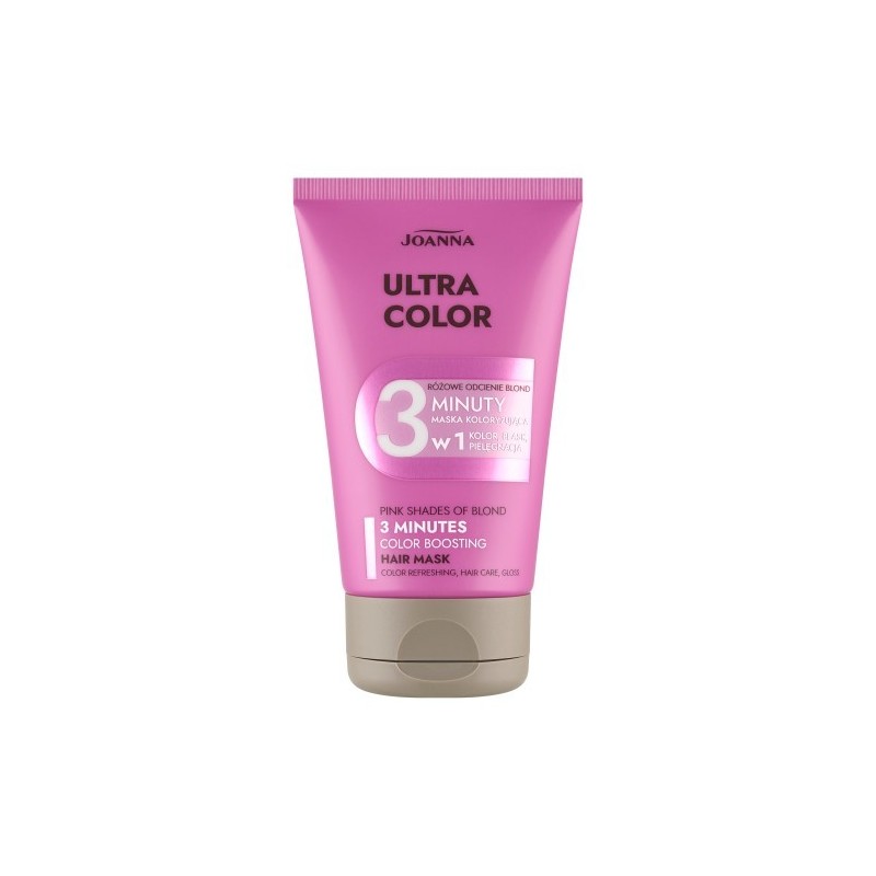 Joanna Ultra Color 3 Minute Color Boosting Mask Pink Shades Of Blond 100g