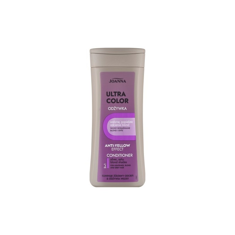 Joanna Ultra Color Hair Color-enhancing Conditioner For Silver And Ash Blond Shades 200ml