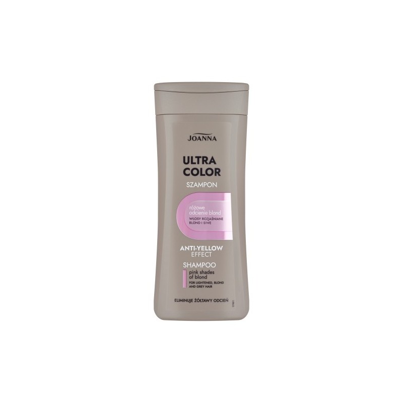 Joanna Ultra Color System Shampoo For Blonde And Grey Hair Giving A Pink Shade, 200ml