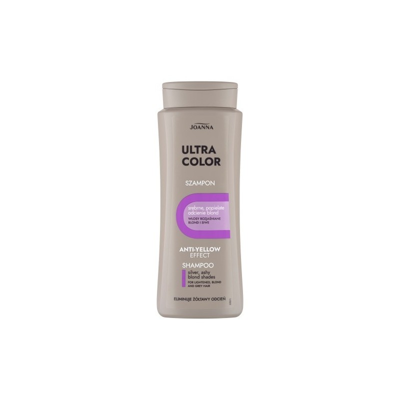 Joanna Ultra Color System Silver Hair Shampoo Silver And Ash Shades Of Blond 400ml