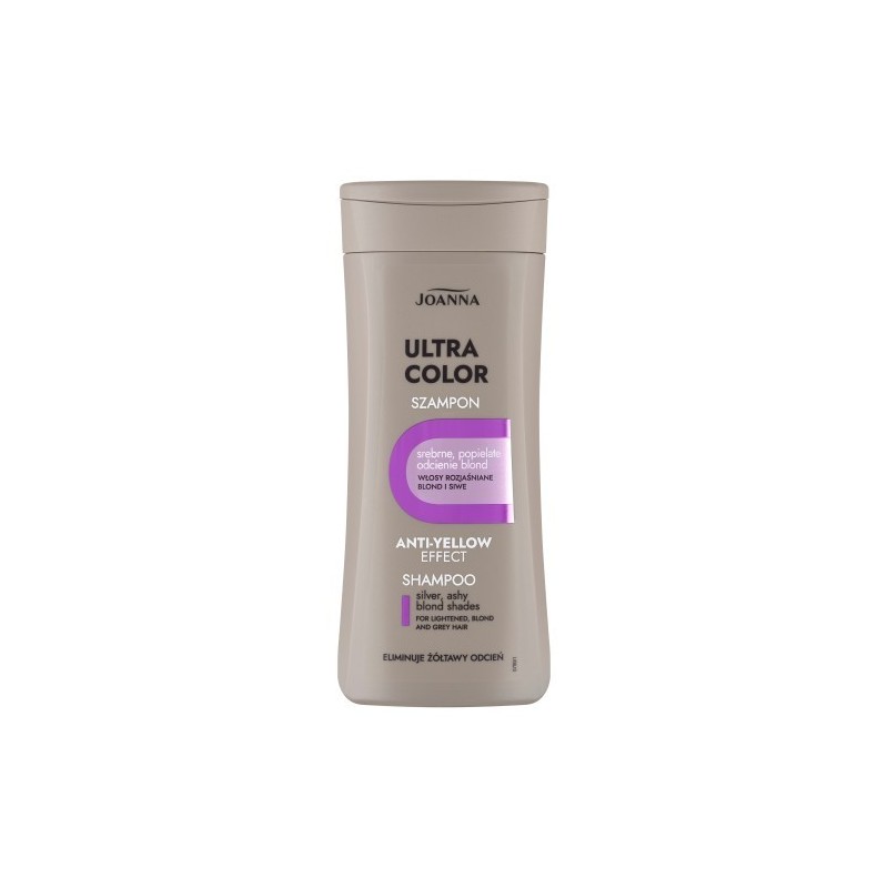 Joanna Ultra Color System Silver Shampoo For Silver And Ash Blond Hair Shades 200ml