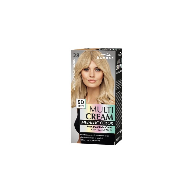 Joanna Multi Cream Color Metallic 28 Very Light Pearl Blond