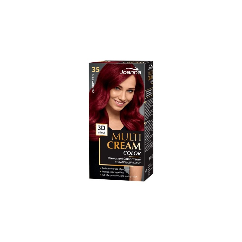 Joanna Multi Cream Color, 35 - Cherry Red