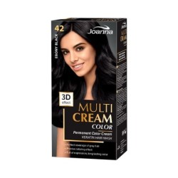 Joanna Multi Cream Color, 42 - Ebony Black