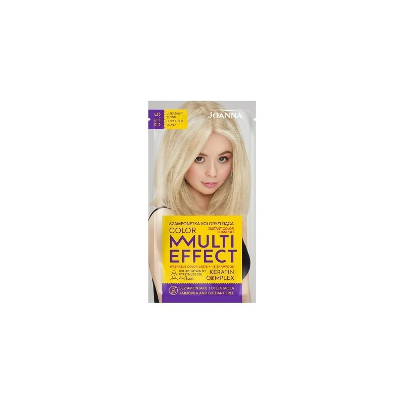 Joanna Multi Effect Color Coloring Shampoo Ultra Light Blonde 01.5