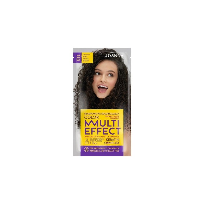 Joanna Multi Effect Instant Color Shampoo 011 Coffee Brown 35 G