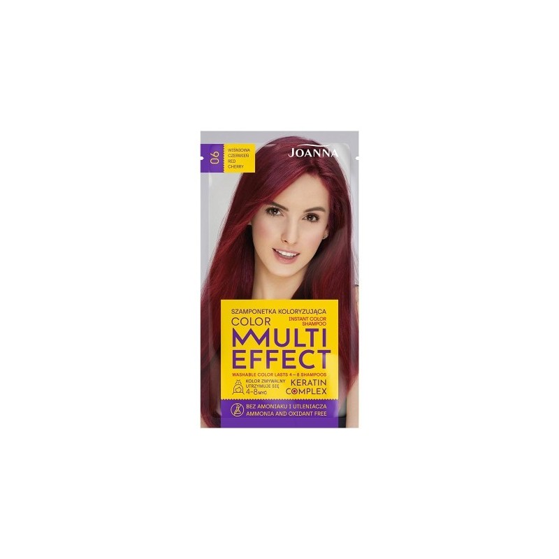 Joanna Multi Effect Instant Color Shampoo 06 Cherry Red 35 G