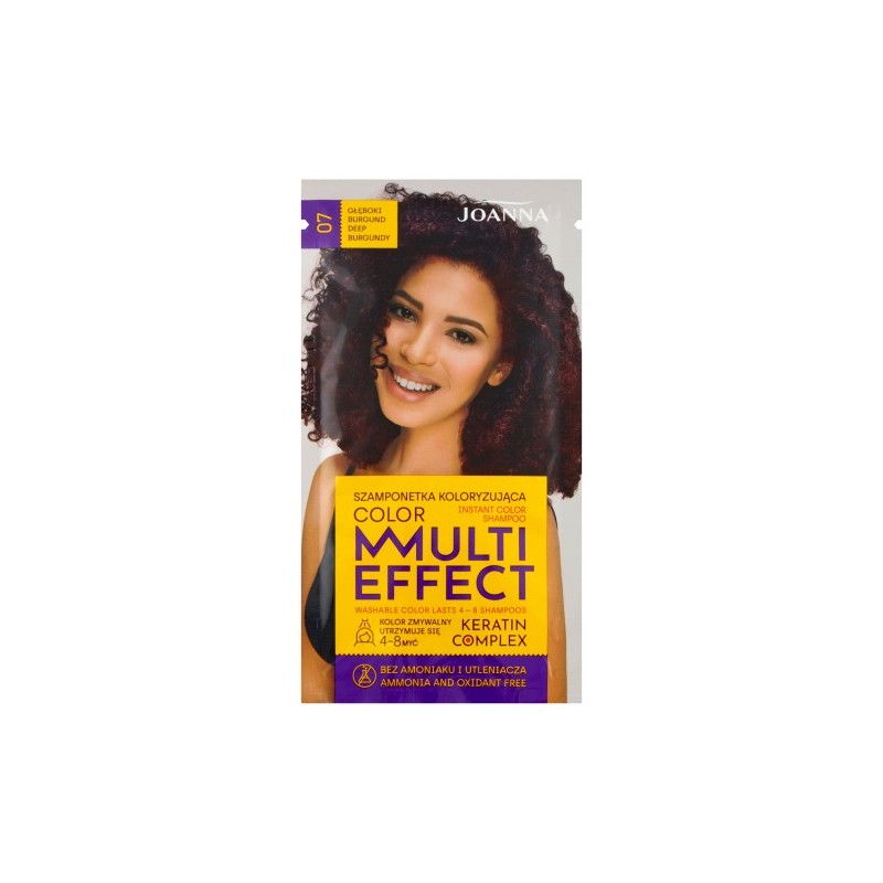 Joanna Multi Effect Instant Color Shampoo 07 Deep Burgundy 35 G