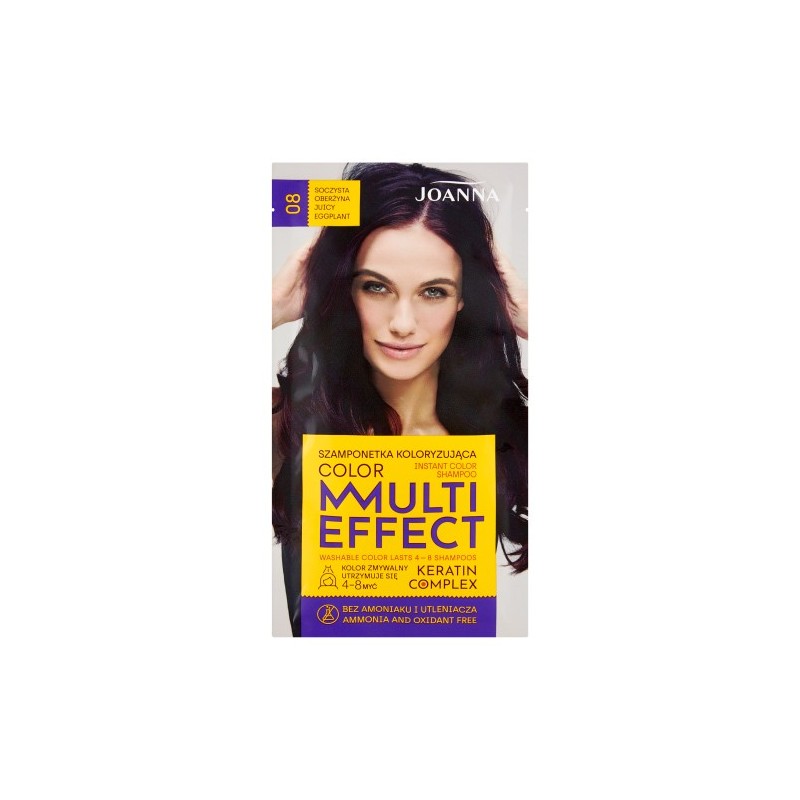 Joanna Multi Effect Instant Color Shampoo 08 Juicy Eggplant 35 G