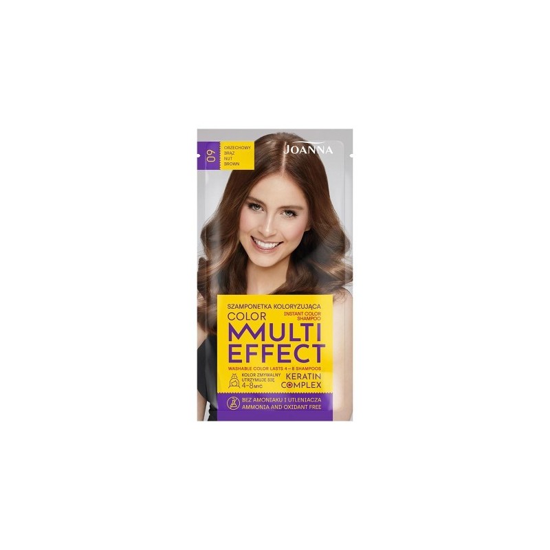 Joanna Multi Effect Instant Color Shampoo 09 Nut Brown 35 G