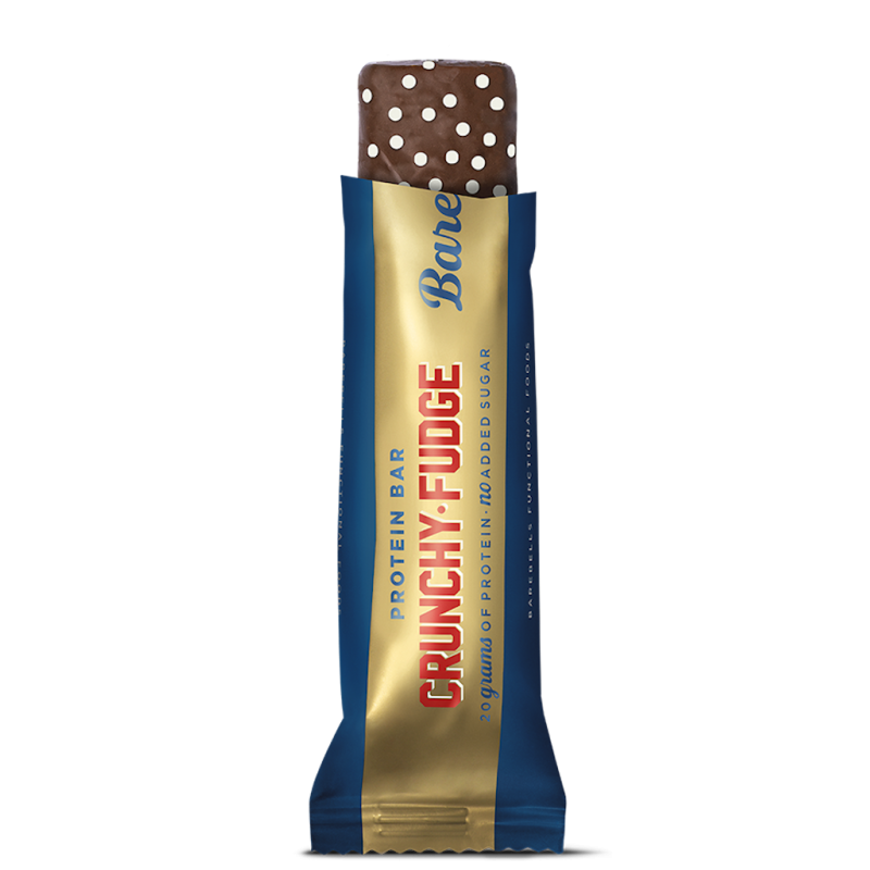 barebells protein bar crunchy fudge 55g