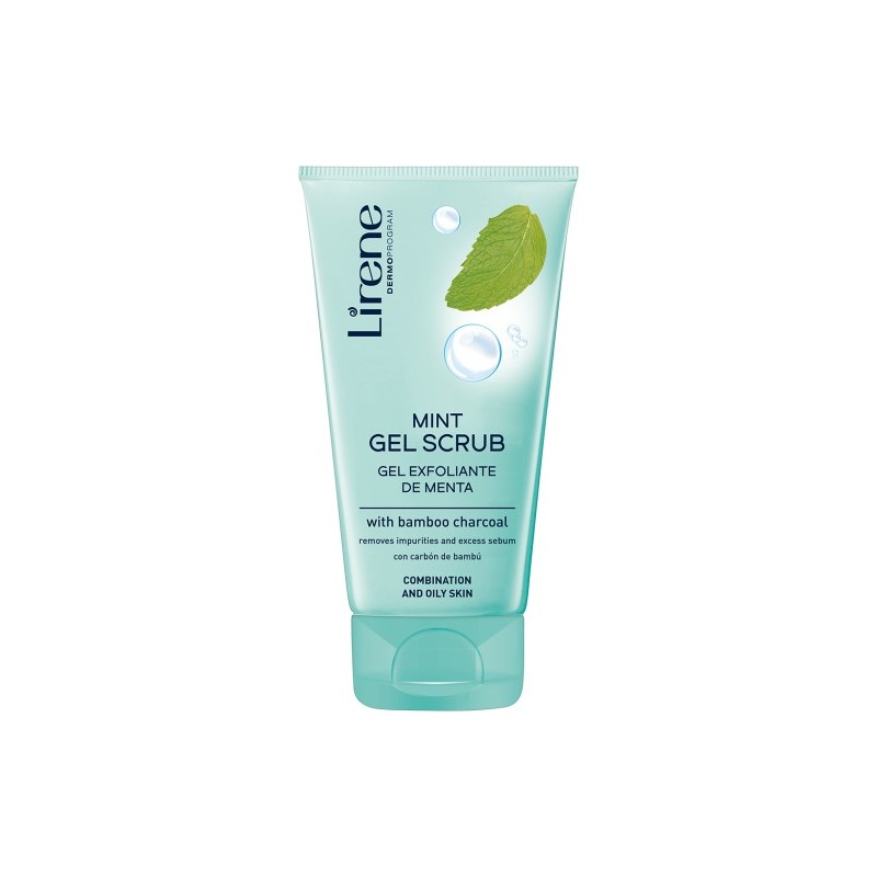 Lirene Mint Gel Scrub With Bamboo Charcoal 150ml