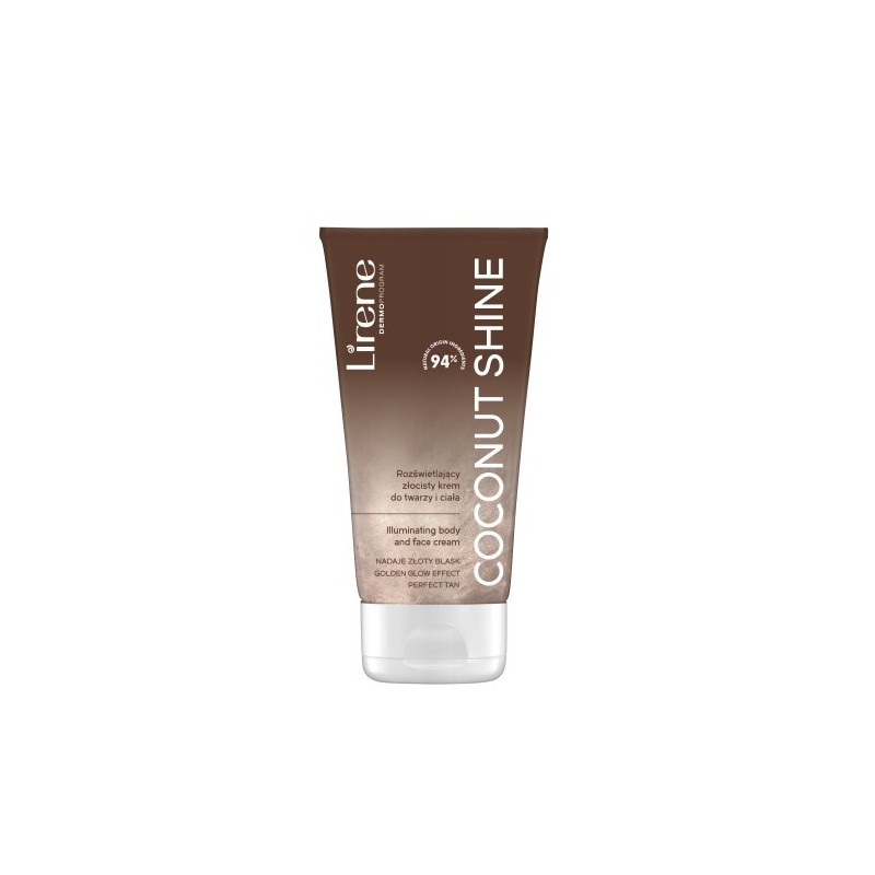 Lirene Perfect Tan Illuminating Body And Face Cream Coconut Shine 150ml