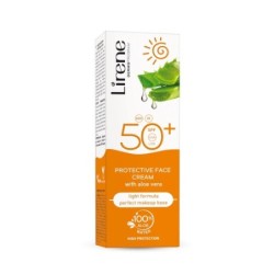 Lirene Sun Protective Face Cream With Aloe Vera Spf 50 50ml