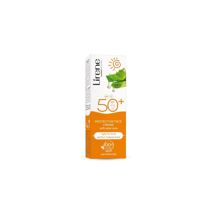 Lirene Sun Protective Face Cream With Aloe Vera Spf 50 50ml