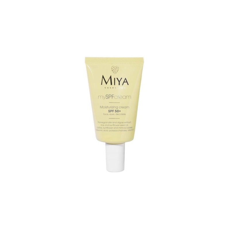 Miya Cosmetics Myspfcream Moisturizing Cream Spf50+ Face, Eyes, Dcollet 40ml
