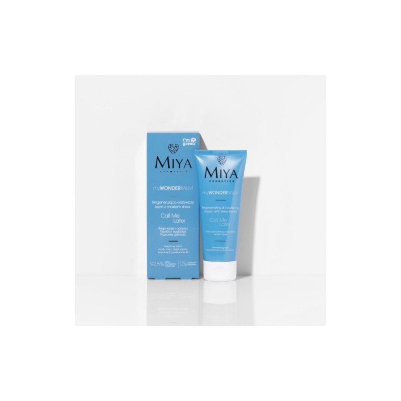 Miya Cosmetics Mywonderbalm Call Me Later Regenerating And Nourishing Face Cream With Shea Butter 75ml