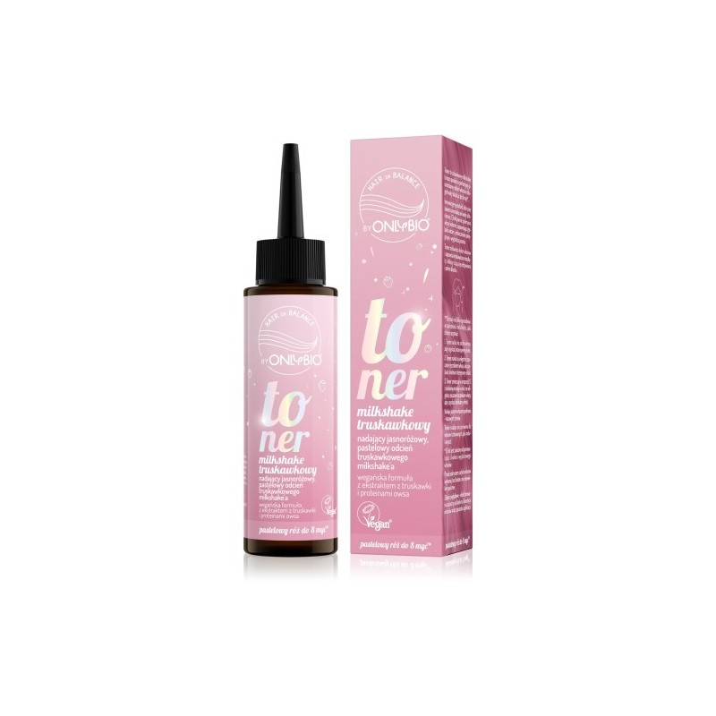 Onlybio Hair In Balance Hair Toner Strawberry Milkshake  100 Ml
