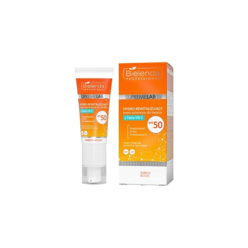 Supremelab Energy Boost Hydro-revitalizing Protective Face Cream With Tetra-vit C Spf 50 40ml