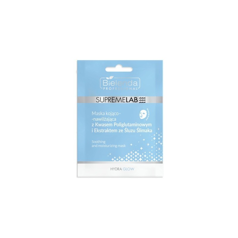 Supremelab Hydra Glow Soothing And Moisturizing Mask With Polyglutamic Acid And Snail Mucin Extract 1pcs