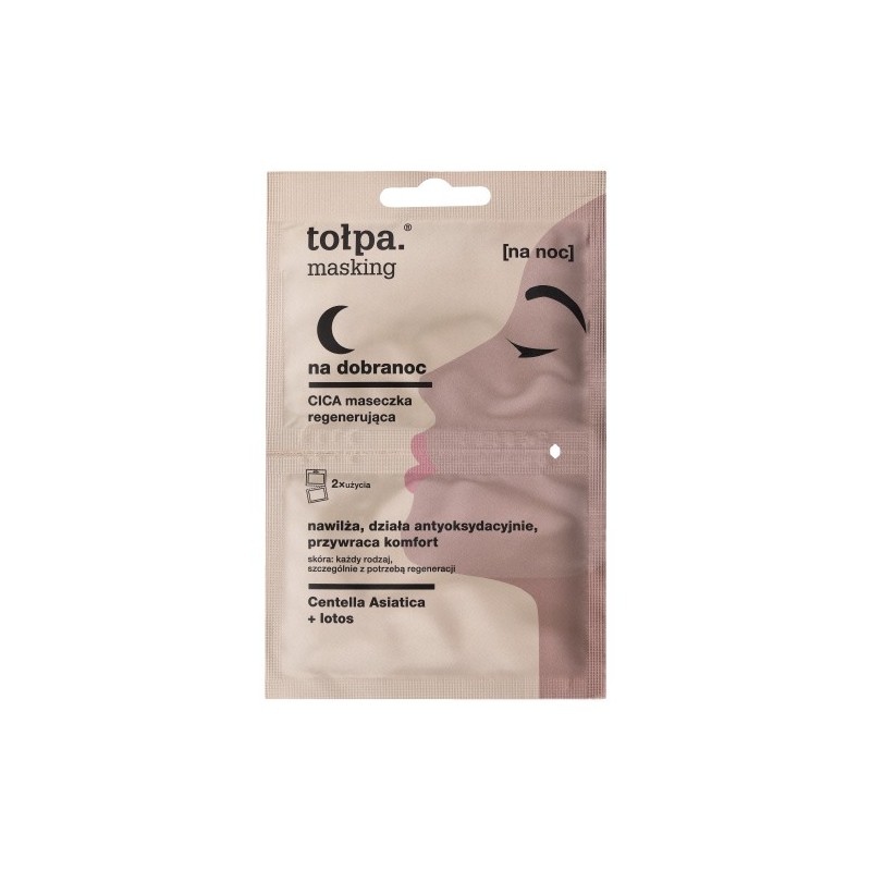 Tolpa Masking Good Night Cica Regenerating Mask, 2x5 Ml