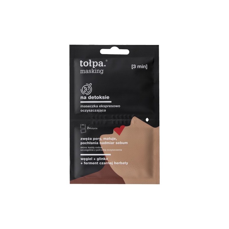 Tolpa Masking On Detox Express Cleansing Mask, 2x5 Ml
