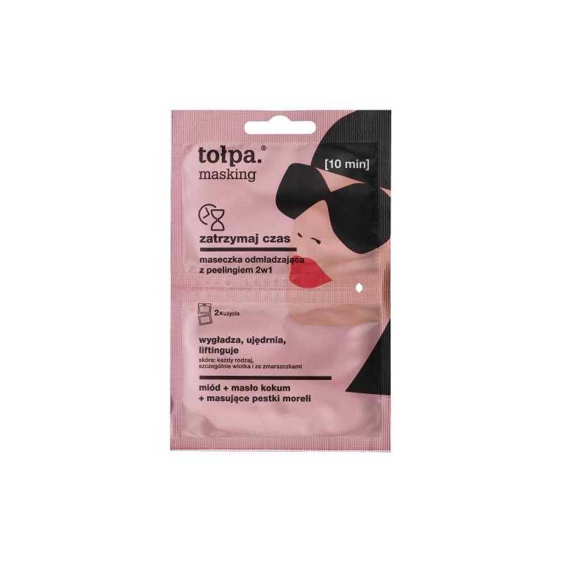 Tolpa Masking Stop Time 2-in-1 Rejuvenating Mask With Peeling, 2x5 Ml