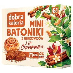 Mini batoniki A'la cynamonka BEZ CUKRU 6 x 17g Dobra Kaloria