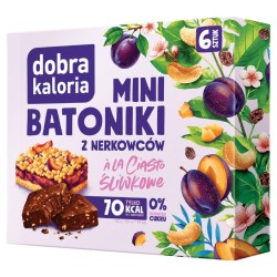 Mini batoniki A'la Kruche Ciasto ze Śliwką BEZ CUKRU 6x17g Dobra Kaloria