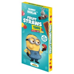 Przekąska FRUIT TRIO STRAWS MINIONKI, 48 g Bunny Ninja