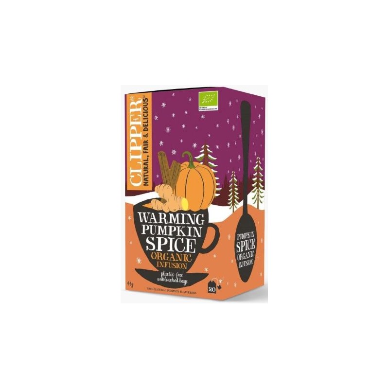 Organic Warming Pumpkin Spice Infusion 44g Clipper